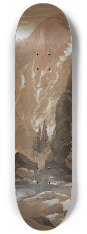 Thomas Moran - Toltec Gorge, Colorado 8.25 inch art skate deck