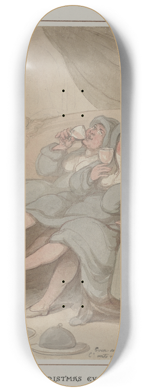 Thomas Rowlandson - Christmas Eve 8.25 inch art skate deck