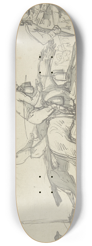 Thomas Rowlandson - How to Escape Losing 8.25 inch art skate deck