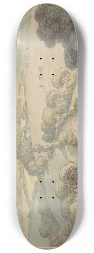 Thomas Rowlandson - Landscape 8.25 inch art skate deck