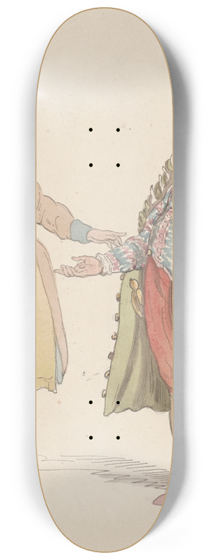 Thomas Rowlandson - Oriental costumes 8.25 inch art skate deck