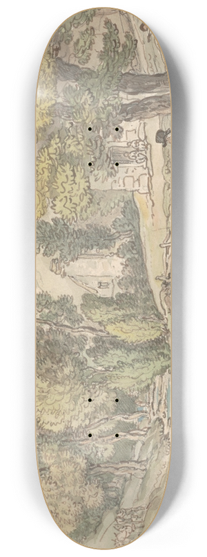 Thomas Rowlandson - Rowlandson sketching 8.25 inch art skate deck