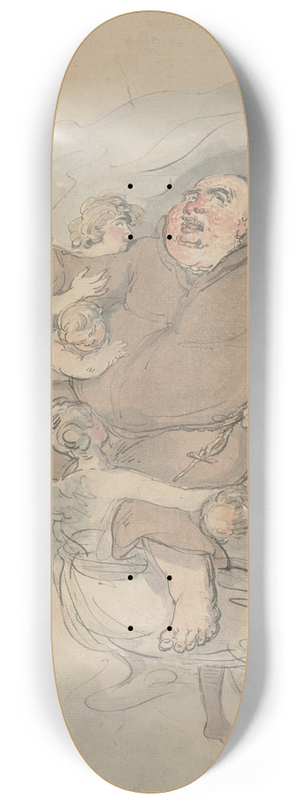 Thomas Rowlandson - The ascension 8.25 inch art skate deck