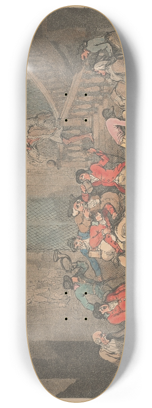 Thomas Rowlandson - The breakfast 8.25 inch art skate deck