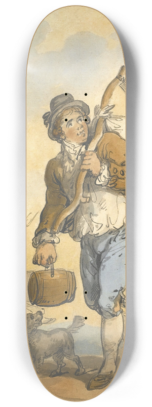 Thomas Rowlandson - The Haymaker 8.25 inch art skate deck