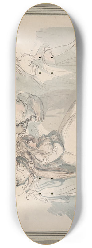 Thomas Rowlandson - The morning dram 8.25 inch art skate deck