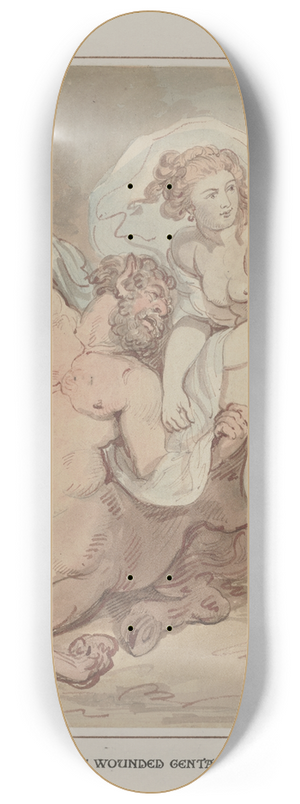 Thomas Rowlandson - The wounded centaur 8.25 inch art skate deck