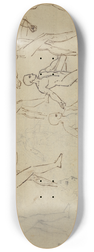 Thomas Stothard - Studies of a Sower (Illustration for Thomsons Seasons ) 8.25 inch art skate deck