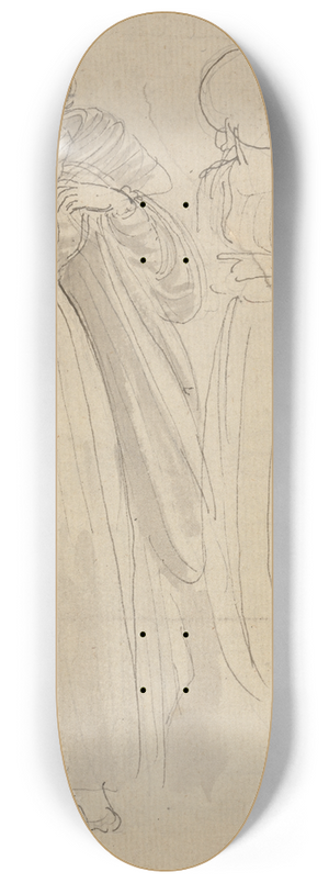 Thomas Stothard - Study for Illustration  A Princess with her Attendants 8.25 inch art skate deck