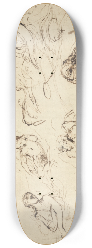Thomas Stothard - Study for Telemachus 8.25 inch art skate deck