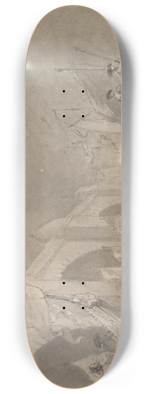 Thomas Stothard - Westminster Bridge and the Royal Barge 8.25 inch art skate deck