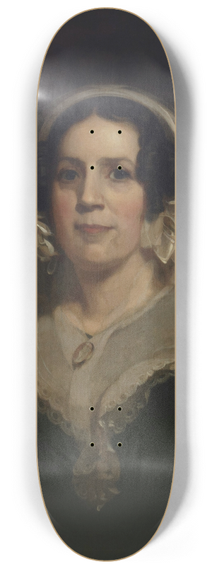 Thomas Sully - Catherine Fuller Potter, (Mrs. John Potter) 8.25 inch art skate deck
