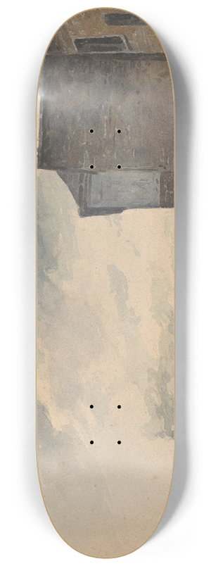 Thomas Sully - City Scene with Buildings 8.25 inch art skate deck