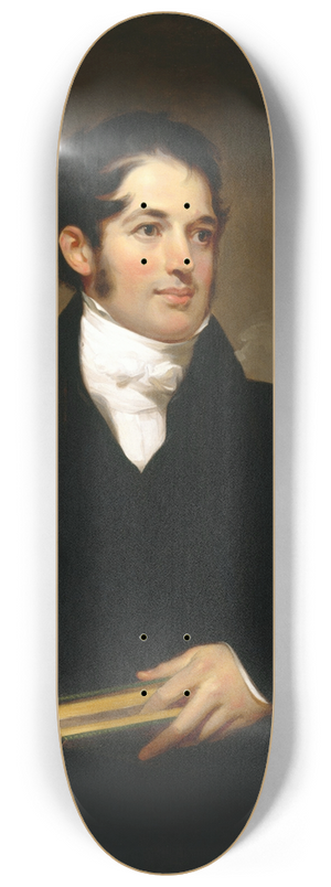 Thomas Sully - Portrait of James Cornell Biddle (17951838) 8.25 inch art skate deck
