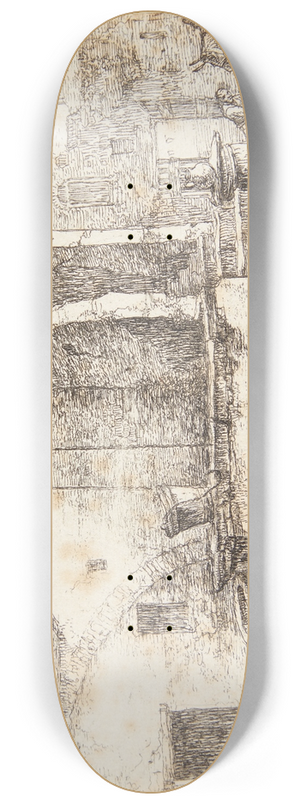 Thomas Wijck - Brnd ved et hus 8.25 inch art skate deck