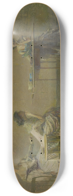 Thomas Wilmer Dewing - The Gossip 8.25 inch art skate deck