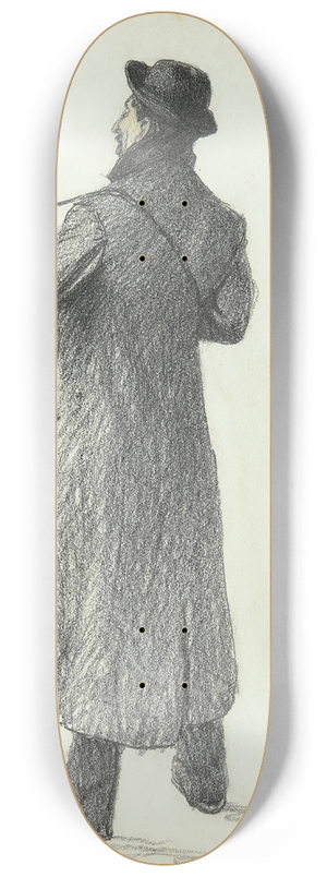 Thophile Alexandre Steinlen - Musicien des rues 8.25 inch art skate deck
