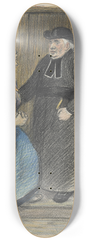 Thophile Alexandre Steinlen - Penitence 8.25 inch art skate deck