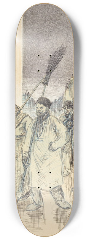 Thophile Alexandre Steinlen - Sweepers 8.25 inch art skate deck