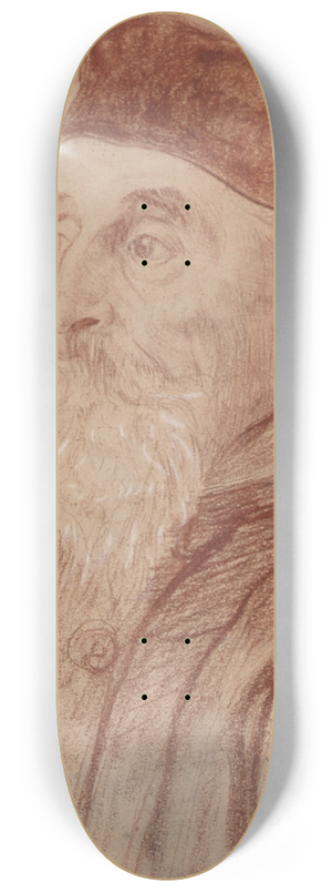 Thrse Schwartze - Oude heer met kalotje 8.25 inch art skate deck
