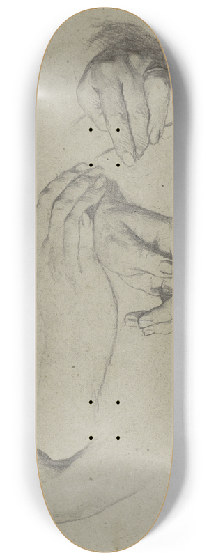 Thrse Schwartze - Studies van handen 8.25 inch art skate deck