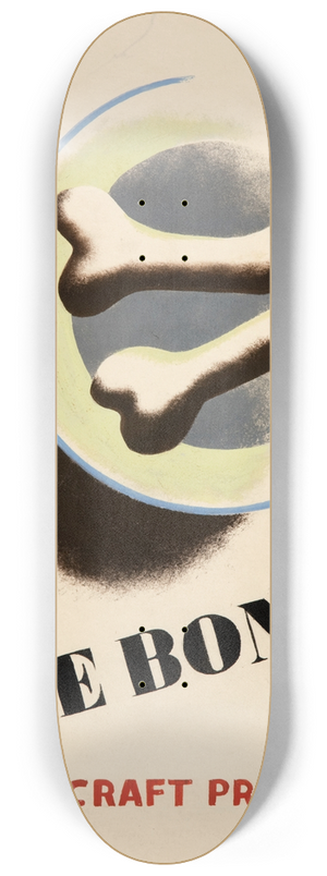 Tom Eckersley - Save bones for aircraft production 8.25 inch art skate deck