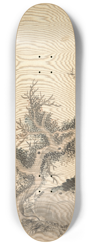 Tsubaki Chinzan - Frosted Branches and Dwarf Bamboo 8.25 inch art skate deck