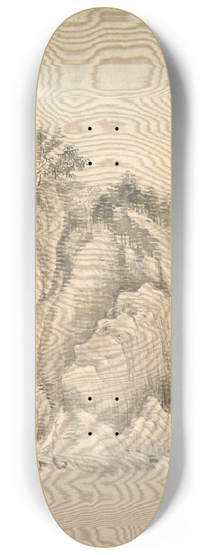 Tsubaki Chinzan - Waterfall and Rocks 8.25 inch art skate deck