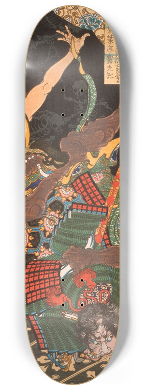Tsukioka Yoshitoshi - Toki Daishir Fighting the Demon 8.25 inch art skate deck