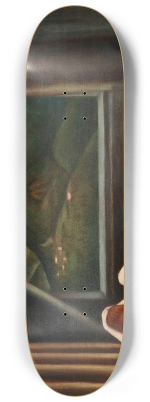 Ubaldo Oppi - Nudo sdraiato con finestra 8.25 inch art skate deck