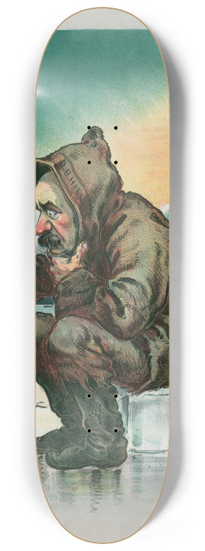 Udo Keppler - Hell never catch it 8.25 inch art skate deck