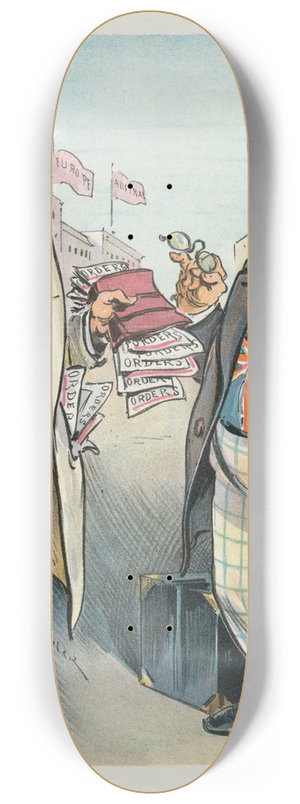 Udo Keppler - The two drummers 8.25 inch art skate deck