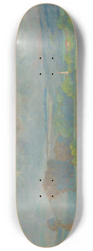 udovt ordk - Landscape with river 8.25 inch art skate deck