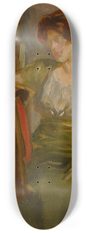 udovt Pitthordt - Study of a Seated Woman 8.25 inch art skate deck