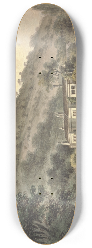 John Hassell - Grove Cottage, Box Hill, Surrey, the Seat of George Barclay Esq. 8.25 inch art skate deck