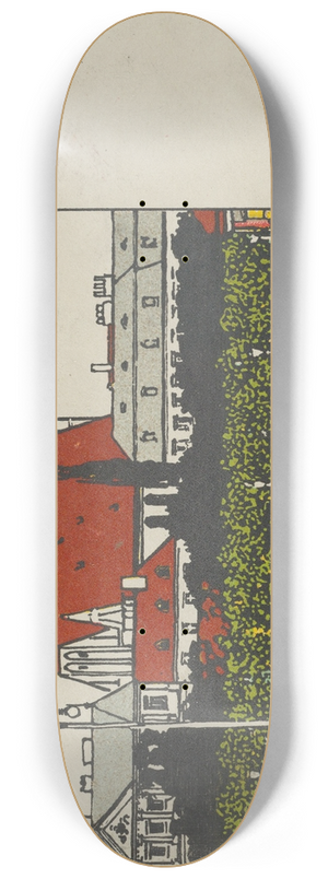 Urban Janke - Wien; Die Minoriten Kirche 8.25 inch art skate deck