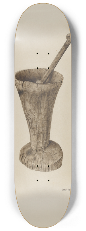 Ursula Lauderdale - Mortar and Pestle 8.25 inch art skate deck