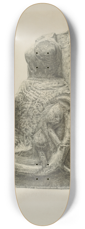 Ursula Lauderdale - Small Stone Fountain 8.25 inch art skate deck