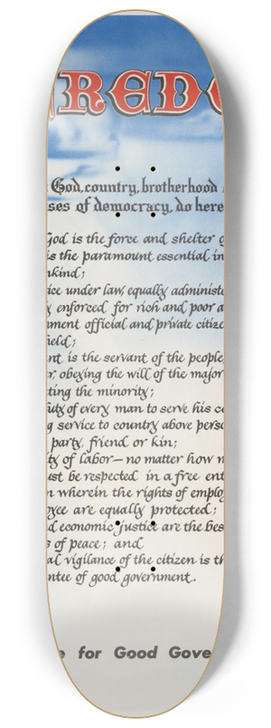 U.S. Information Agency - Credo 8.25 inch art skate deck