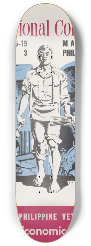 U.S. Information Agency - Eight National Convention  Phi. Veterans Legion 8.25 inch art skate deck