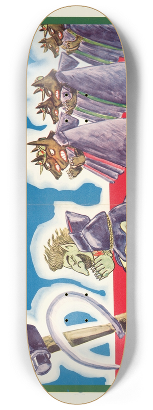 U.S. Information Agency - The Russian Wolf 8.25 inch art skate deck