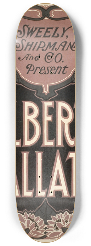 U.S. Lithograph Co. - Alberta Gallatin 8.25 inch art skate deck