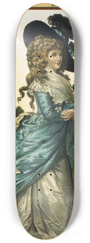 U.S. Lithograph Co. - The Duchess of Devonshire 8.25 inch art skate deck