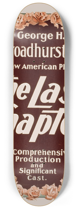 U.S. Lithograph Co. - The last chapter 8.25 inch art skate deck