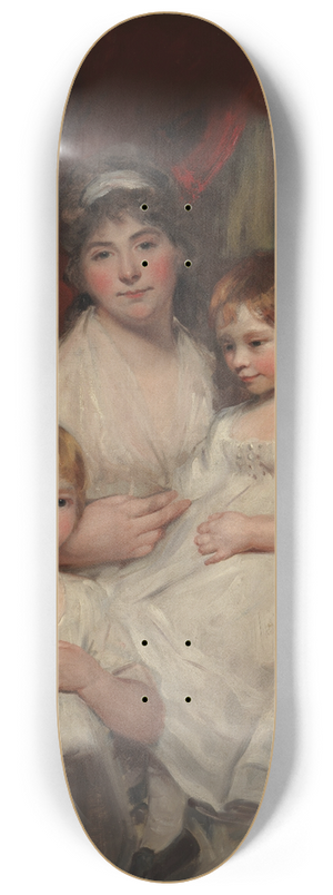 John Hoppner - Mrs. John Garden (Ann Garden, 17691842) and Her Children, John (17961854) and Ann Margaret (born 1793) 8.25 inch art skate deck John Hoppner - Mrs. John Garden (Ann Garden, 17691842) and Her Children, John (17961854) and Ann Margaret (born 1793) 8.25 inch art skate deck