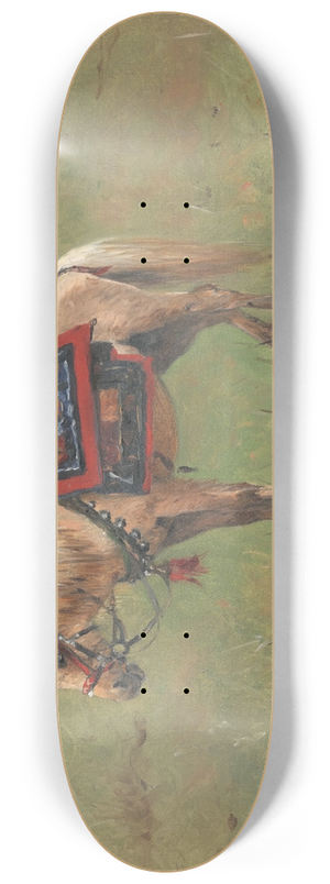 Vasily Vereshchagin - Himalayan Ponies 8.25 inch art skate deck