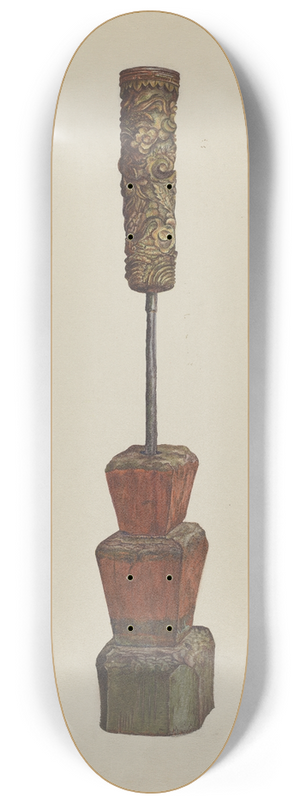 Vera Van Voris - Receptacle for Peanut Oil 8.25 inch art skate deck