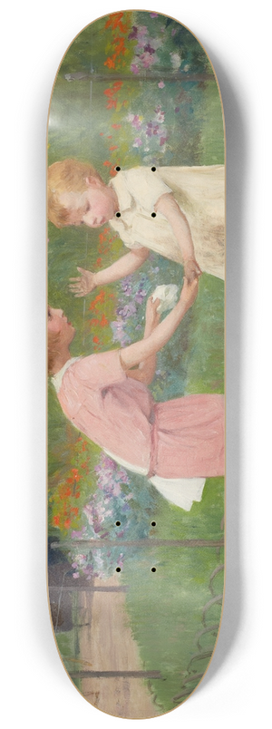 Victor Gabriel Gilbert - The Luxembourg Gardens 8.25 inch art skate deck