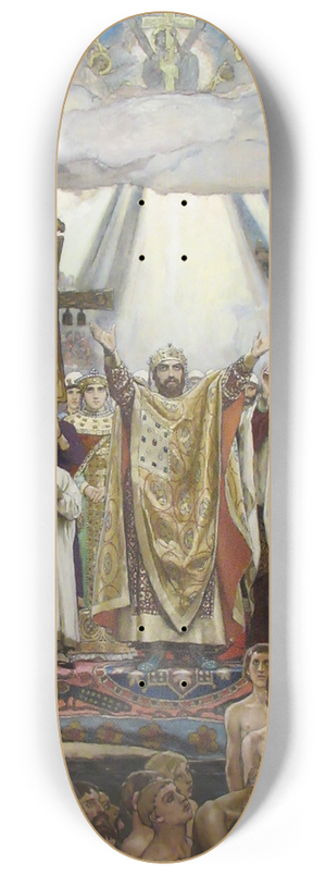 Victor Mikhailovich Vasnetsov - Baptism of Russia 8.25 inch art skate deck