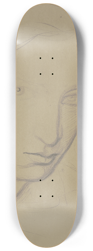 Victor Mller - Portrt eines Mdchens oder einer jungen Frau, leicht nach rechts gewandt 8.25 inch art skate deck